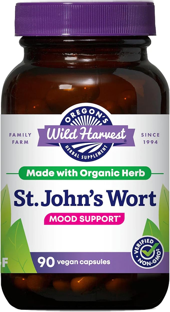 Oregon's Wild Harvest St John's Wort Supplement 90 Count