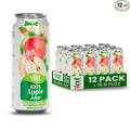 VINUT 100% Apple Juice No Added Sugar Not From Concentrate 16.9 fl oz (500 mL) Can Pack of 12