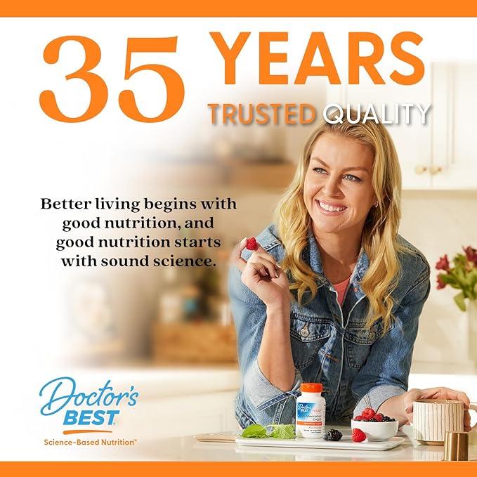 Doctor's Best Curcumin From Turmeric Root with C3 Complex &amp BioPerine Benefit the Joints by Helping to Neutralize Free Radicals Non-GMO Gluten Free Soy Free Joint Support 1000 mg 120 Tablet