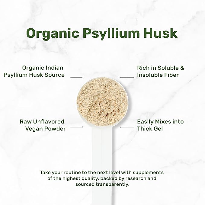 DEAL SUPPLEMENT Organic Psyllium Husk Powder 3lbs (48oz) – Unflavored Plant Based Soluble Dietary Fiber – Gut &amp Digestion Health – Great for Baking &amp Cooking – Keto Friendly Gluten Free Non