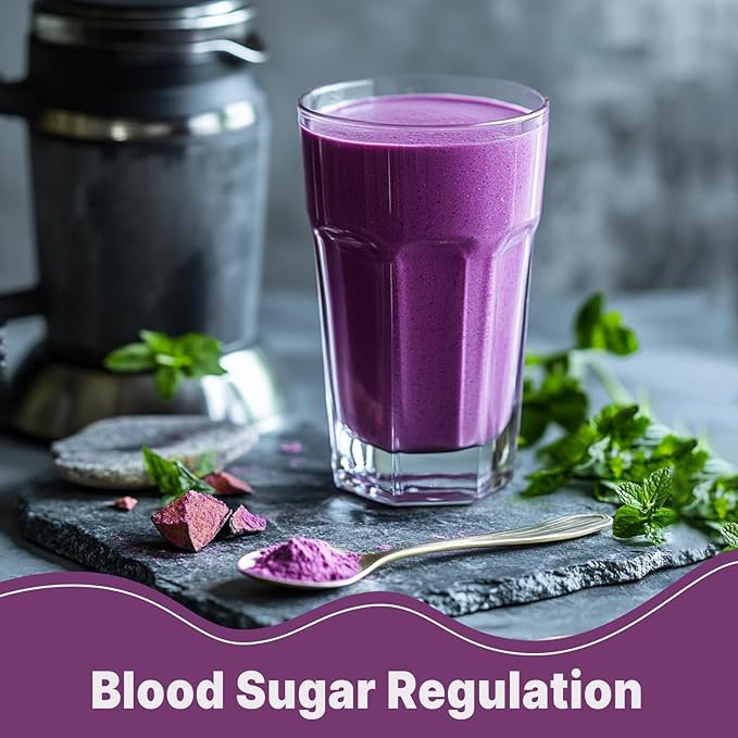 UNLEASH'D ORGANIC Organic Purple Potato Powder 16 oz – 100% Pure Natural Superfood Rich in Antioxidants &amp Plant Nutrients