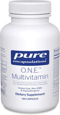 Pure Encapsulations O.N.E. Multivitamin - Once Daily Multivitamin with Antioxidant Complex Metafolin CoQ10 and Lutein to Support Vision Cognitive Function and Cellular Health* - 120 Capsules