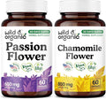 Wild &amp Organic Passion Flower 60 Capsules &amp Chamomile 60 Capsules