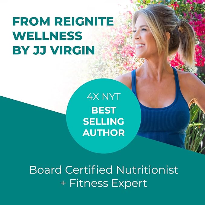 Reignite Wellness by JJ Virgin | Collagen Peptides Powder | Collagen Peptides Powder Supplement | Hair Skin &amp Nails Support | Muscle &amp Joint Support Supplement | 30 Servings