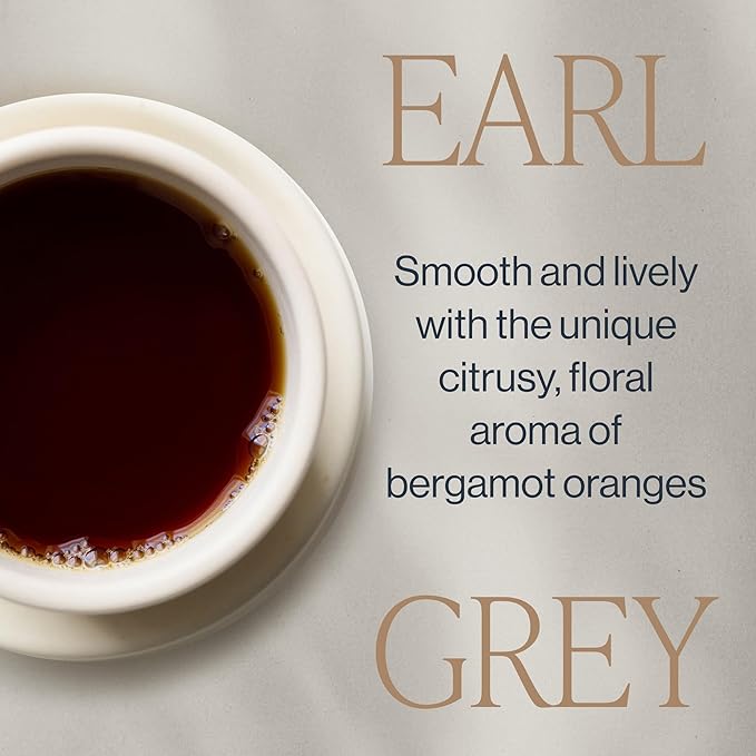 Rishi Tea Earl Grey Tea - Organic Loose Leaf Pure Black Tea with Bergamot Oil Energizing &amp Caffeinated - 16 Ounces 50+ Servings