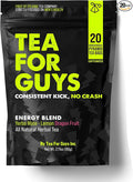 Tea for Guys: Energy Tea – Natural Caffeine Boost for Stamina Focus and Endurance | Herbal Tea for Sustained Energy &amp Mens Vitality – 20 Biodegradable Tea Bags