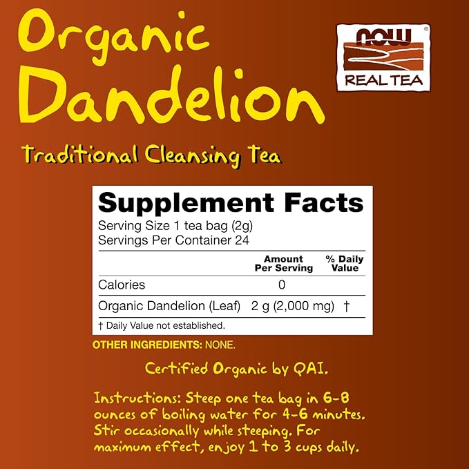 Dandelion Cleansing Herbal Tea 24 Bags (Pack of 3)