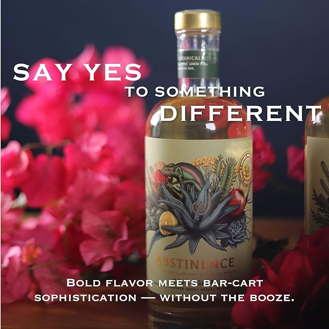 Abstinence Cape Agave Non-Alcoholic Mezcal Alternative Smoky Botanical Inspired Premium Zero-Proof Spirit 750ml
