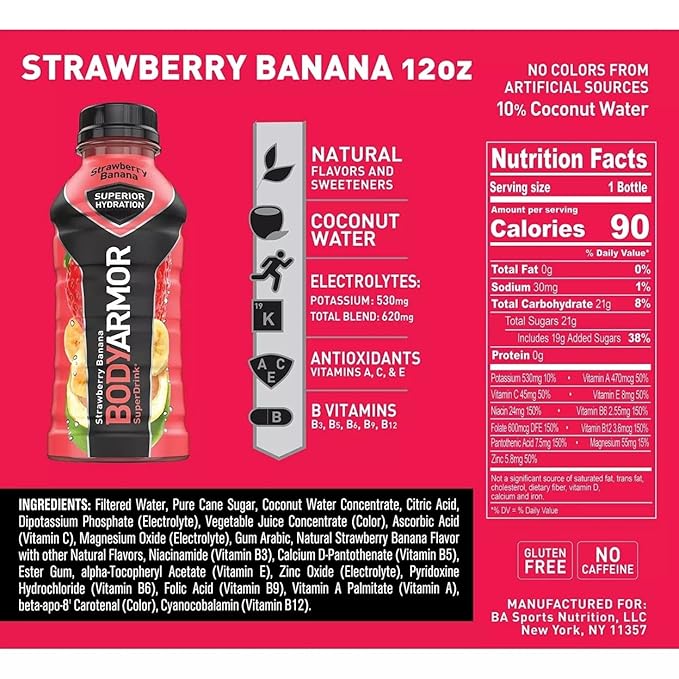 BODYARMOR Sports Drink Variety Pack (12 Fl. Oz. 28 Pk.) Net Wt 336 Fl Oz