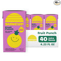 SunCup 100% Juice Boxes for Kids | No Added Sugar No Dyes No Preservatives | Trusted in Schools Across 49 States | Bulk Pack with Straw | 4.23 oz (40 Pack) Fruit Punch