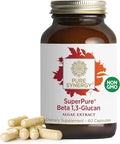 PURE SYNERGY SuperPure Beta 13-Glucan Extract | 500 mg Beta 13-Glucan Supplement from Algae | Yeast-Free Non-GMO Standardized Extract | Supports Immune Health &amp Digestion (60 Capsules)