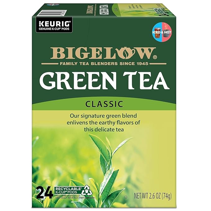 Bigelow Green Tea Keurig Single-Serve K-Cup Pods (Pack of 24)