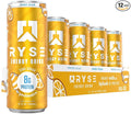 RYSE Functional Energy Drink - Orange Cream - 150mg Natural Caffeine 8g Whey Protein &amp 1g Prebiotics - Sugar Free Gut-Friendly Bloat-Free - 12 fl oz Cans (12-Pack)