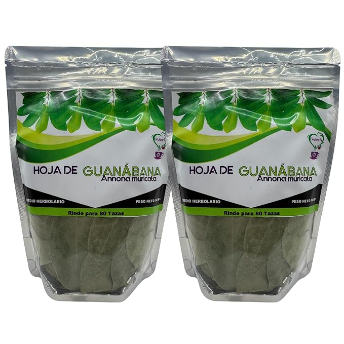 Soursop Tea Quiere Te 3.5 oz (100 grams) 2 Pack Up to 132 cups Loose Leaf Resealable bag Guanabana Tea Soursop Leaves Product from México 100% NaturalGuanabana Leaves Combo 2 Bags