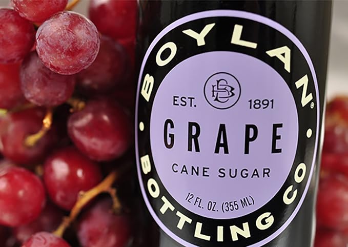 Boylan Grape Soda 12 fl oz 24 Count