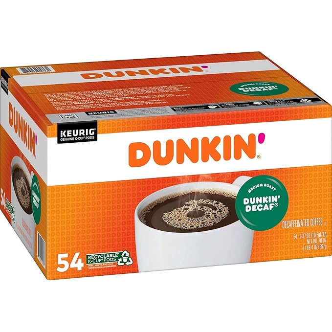 Dunkin' Donuts Original Blend Decaf K Cup Pods 54 ct. 20 Oz ()