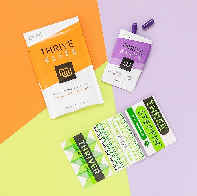Le-Vel Thrive Elite Lifestyle Capsules - Nutritional Supplement 30 Count (Vitamin B2 60 Capsules)