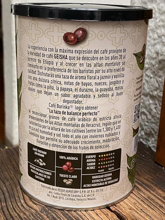 BARINKA Coffee Geisha Ground Roasted