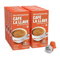 Cafe La Llave Decaf Latin Style Espresso Pods Dark Roast Compatible with Nespresso Original Line 80 Count Aluminum Capsules