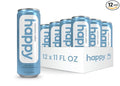 happy coffee cold brew 11 oz. cans 12 pack notes of chocolate &amp genius 100% arabica beans no artificial flavors or sweeteners