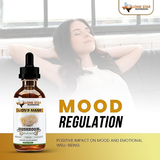 Lions Mane Dual Liquid Extract/Tincture | Organic Fruiting Bodies only | Grown in USA | Highly Concentrated | Memory Focus Immunity | No Grain/Filler