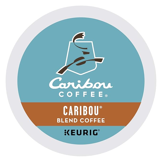 Caribou Coffee Caribou Blend Single-Serve Keurig K-Cup Pods Medium Roast Coffee 24 Count (Pack of 4)