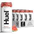 Huel Energy+ | Watermelon Energy Drink | Refreshing Plant-Based Drink with Real Fruit | 200mg of Caffeine and 27 Vitamins &amp Minerals | 35 Calories per 12 FL Oz 12 Pack