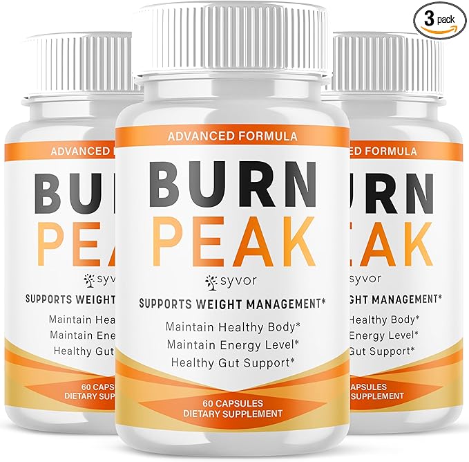 (3 Pack) Burn Peak Capsules Official Burnpeak Pink Salt Pills with All Natural Ingredients Advanced BurnPeak Health Supplement with Premium Vitamins for Active Lifestyle Support (180 Capsules)