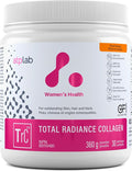 ATP LAB Total Radiance Collagen - Peach Mango Flavor 360g - Collagen Peptides Powder for Women - Hydrolyzed Collagen Protein Supplement with Biotin