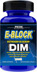 Pride Nutrition E-Block DIM Supplement 700MG Extra Strength Estrogen Blocker | Hormone Balance for Men and Women | M e n o p a u s e Acne Hot Flashes Relief PCT &amp P r o s t a t e Support 60 Ct.