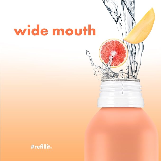 PATH Grapefruit Mango Flavored Sparkling Water - Ultra-Purified pH-Balanced Carbonated Soda in Aluminum Water Bottle - BPA Free Light Reusable Infinitely Recyclable 20.3 fl oz (Pack of 4)