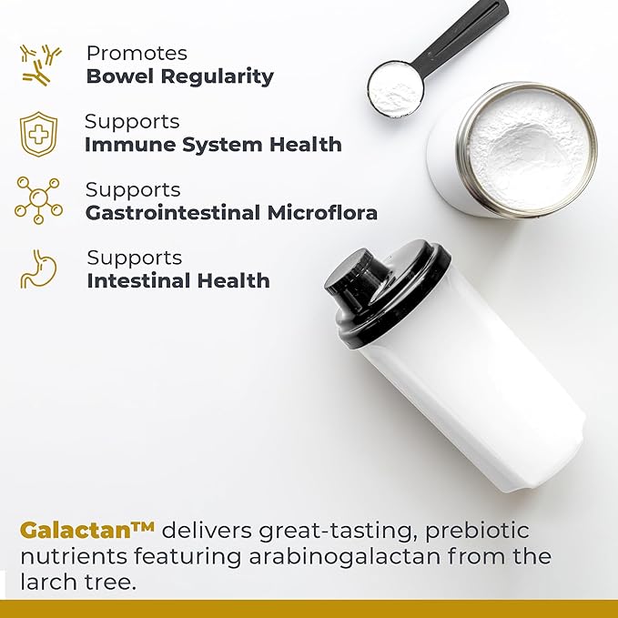 Premier Research Labs Galactan - Larch Arabinogalactan Powder for Men &amp Women Prebiotic Fiber Powder for Healthy Gut Microbiome Larch Tree Extract Calcium - 8 oz