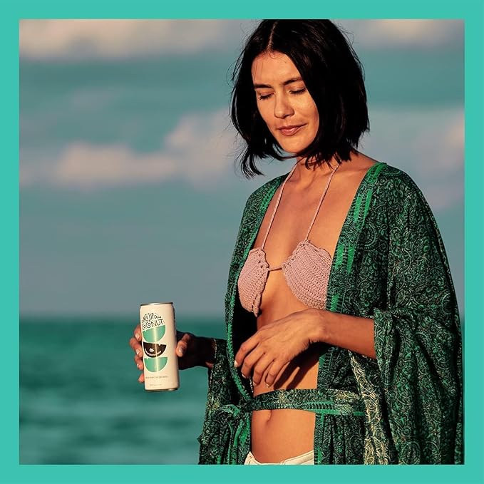 Once Upon a Coconut Premium Coconut Water - Low Calorie All-Natural Drink with Electrolytes - Non-GMO - Gluten-Free - 10.8 Fl Oz (Pack of 12)