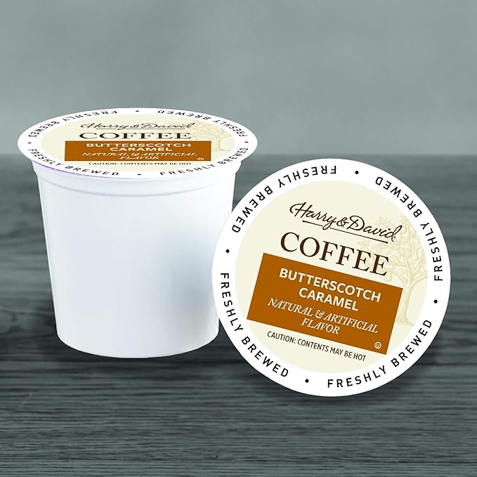 Harry &amp David Coffee in Single Serve Cups Compatible with Keurig K-Cup Brewers 72 Count (Butterscotch Caramel)
