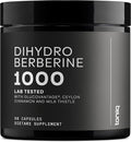 Toniiq Dihydroberberine Supplement - Ultra High Potency 1000mg Formula with GlucoVantage 10:1 Ceylon Cinnamon &amp 50:1 Milk Thistle - Third-Party Lab Tested