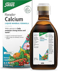 Floradix Calcium Liquid Supplement - Supports Strong Bones &amp Teeth - Calcium Gluconate &amp Lactate - Gentle to Digest &amp Easily Absorbed - Vegan Non-GMO - 8.5 fl oz