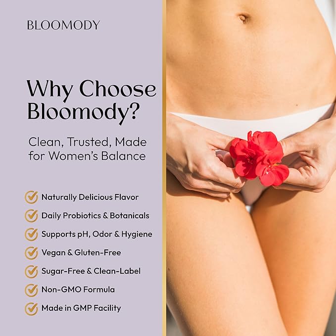 Probiotic Feminine Balance Gummies for Women - pH Balance &amp Vaginal Health Supplement with Cranberry Vitamin C - Natural Pineapple pH Balancing Gummy for Healthy Odor Hygiene Support