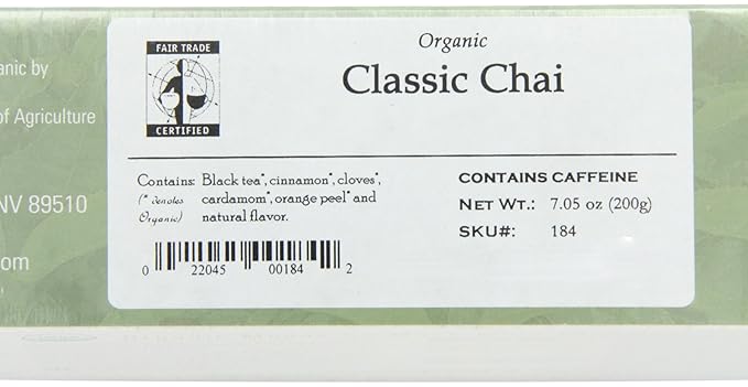 Davidson's Organics Classic Chai 100-count Unwrapped Tea Bags