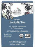 Earth Mama Organic Periodic Tea | Organic Herbal Support for Periods Postpartum &amp Perimenopause 16 Teabags Per Box