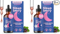JoySpring SleepBerry - Kids Melatonin Liquid - 3MG Melatonin with D3 and Elderberry - Sugar-Free Liquid for Kids &amp Teens – Gentle Natural Sleep Support Formula (4 fl oz) (Pack of 2)