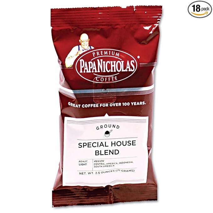 PapaNicholas Coffee 25185 Premium Coffee Special House Blend 18/Carton