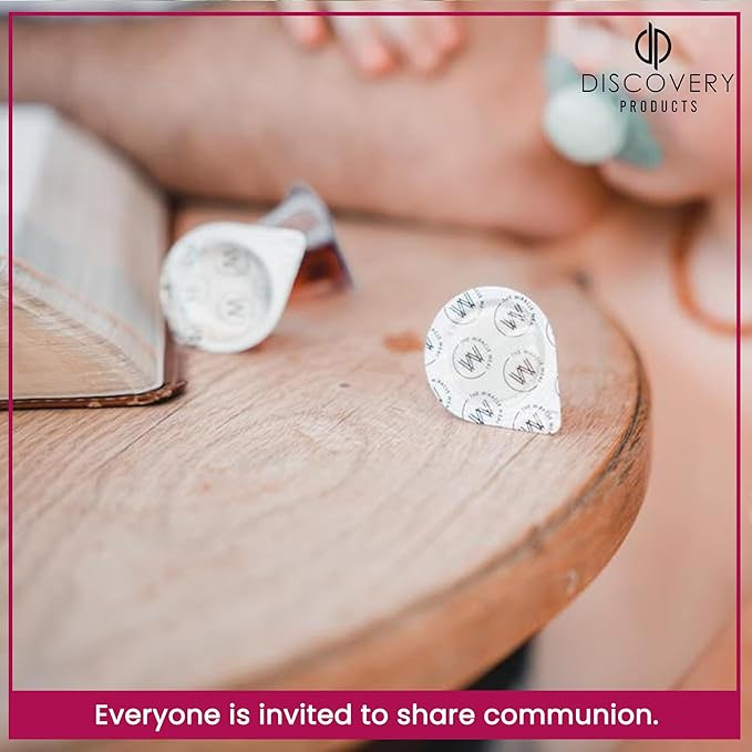 Pre-Filled Communion Cups with No Wafer Only Juice with 100% Concord Grape Juice - Box of 100