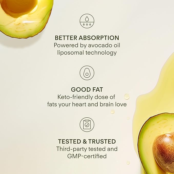 Immunity - 6-in-1 Liposomal Vitamin C Packets Zinc D3 + K2 Quercetin Bee Propolis &amp Avocado Oil - Antioxidant Liquid Supplement for Immunity Skin &amp Bone* - 30 Pouches
