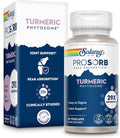 SOLARAY ProSorb Turmeric Supplement Phytosome 500 mg - 29X High Absorption Turmeric Curcumin Supplement for Joint Health Support - Easy-to-Digest Curcumin Vegan 60-Day Guarantee 30 Serv 30 VegCaps