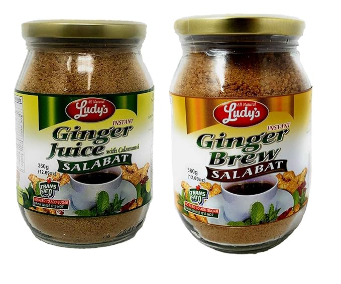 Ludy's Salabat Ginger Brew &amp Ginger Juice with Calamansi 360g (Pack of 2)