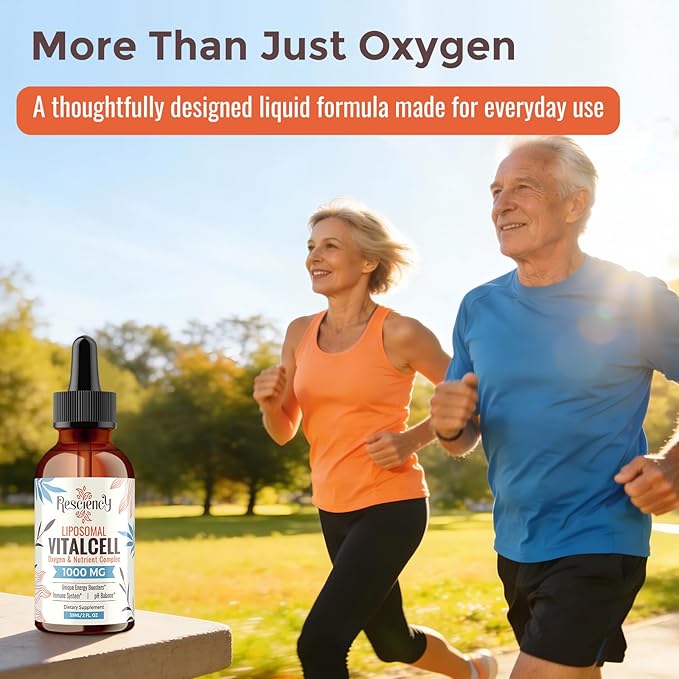 13-in-1 Liquid Oxygen Boost &amp Nutrient Supplement Liposomal Optimized-Delivery Blend with Trace Minerals Amino Acids CoQ10 B Vitamins &amp Fulvic Acid Daily Wellness Liquid Oxygen Drops 2 f