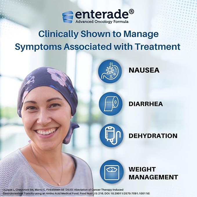 enterade Advanced Oncology Mixed Berry 12 Pack Clinically Proven Formula to Reduce GI Side Effects Chemotherapy Must Haves for Women and Men Chemo Supportive Care Beverage Liquid 8 oz Bottles