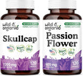 Wild &amp Organic Skullcap 120 Capsules &amp Passion Flower 120 Capsules