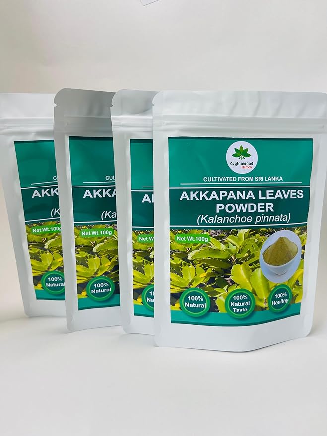 Organic Kalanchoe pinnata Leaves Powder 100g (Bryophyllum Pinnatum) Miracle leaf air plants Herbal Powder - Ceylonwood Herbals