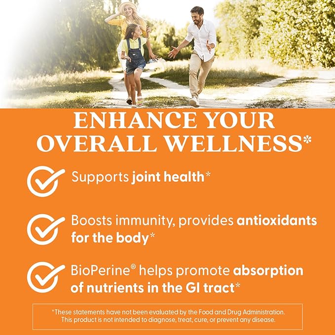 Doctor's Best Curcumin From Turmeric Root with C3 Complex &amp BioPerine Benefit the Joints by Helping to Neutralize Free Radicals Non-GMO Gluten Free Soy Free Joint Support 1000 mg 120 Tablet
